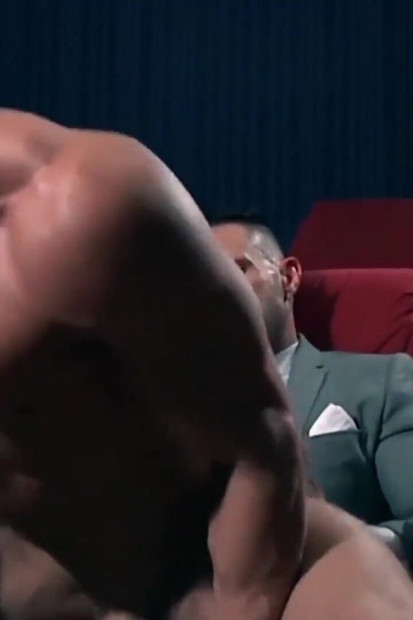 MENATPLAY - Muscular Darius Ferdynand anal fucked in threesome