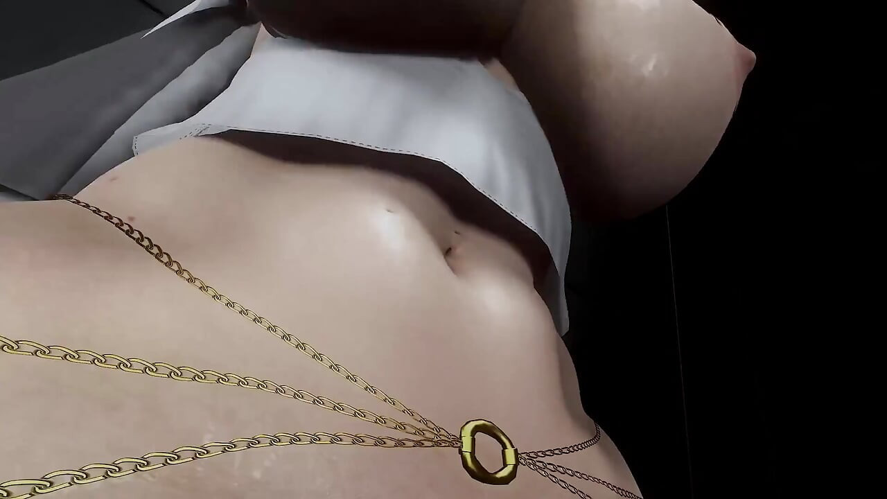 POV Futanari. Threesome. the Nun Was Tied up and Sucked Her Large Penis Until She Came in Our Mouths