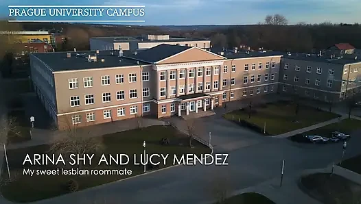 Lesbea, meine süße lesbische mitbewohnerin Arina Shy und Lucy Mendez, college-mädchen lecken muschi, orgasmen