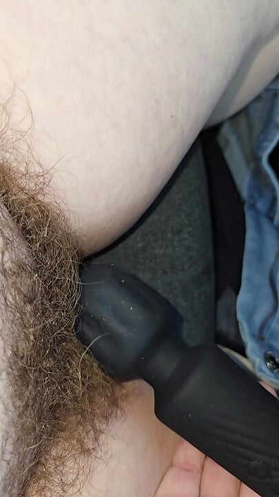 Whore Toying Her Fat Hairy Cunt In A Parking Lot