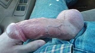 My cock out in the car