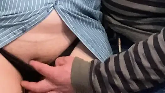 Random Stranger's Sticky Fingers Under Dress