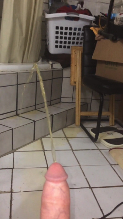 Big Throbbing Hard Cock Pissing on Floor While Squatting Compilation | Clip 1