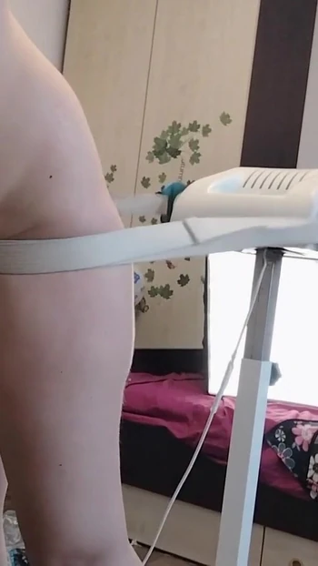 Epic moment from "Amateur milf massaging herself with vibrator. Hairy brunette pussy, big tits, big ass."