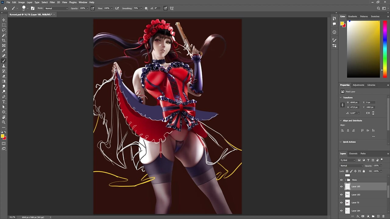 Kurumi timelapse sfw date a live