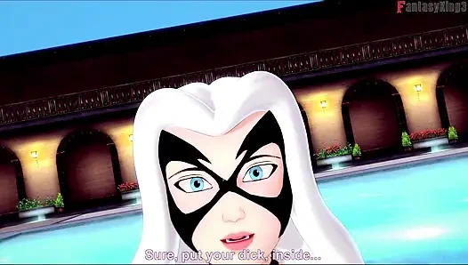 Фелиция Харди (Черная кошка) секс в бикини в видео от первого лица - Marvel