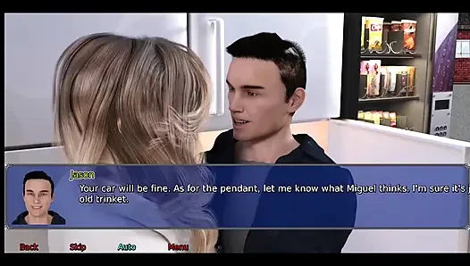 Istri kantor #2 Simon terus mencari rok Stacy.