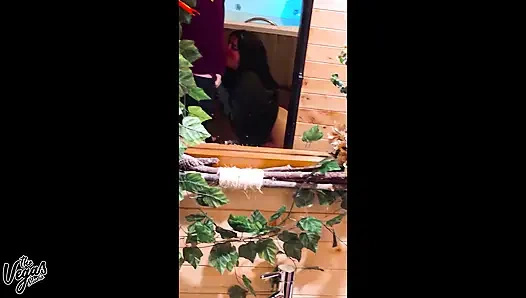 10th Anniversary Jacuzzi Fuck: Mirror Blowjob, Mutual Masturbation & Double Cumshots in the Hot Tub - Selena Vega