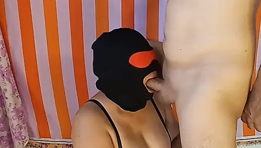 Amateur Indian Wife Masked Deepthroat Session Gone Wild