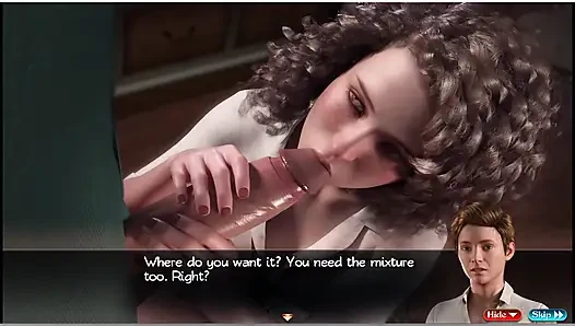 Treasure of nadia - gameplay - tante seksi lagi asik masturbasi pakai dildo dan striptis- sepong kontol dan minum sperma