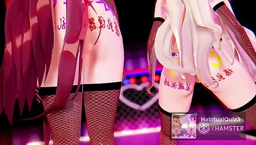 MMD R18 sexy bitch want to fuck clap big ass ahegao 3d hentai big tits c...