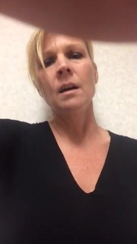 Blonde milf public pussy