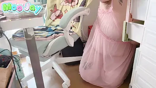 POV Roleplay: Stepsister knows you're peeking at her ass and big tits