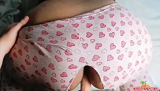 My stepdaughter wants to play at night, I hope you learn to stop throwing a tantrum! I fuck her delicious pussy on all fours, POV Perfect Ass