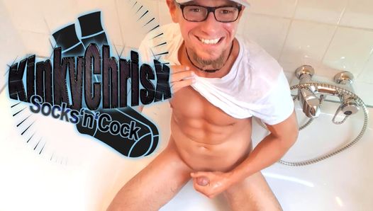 Kinkychrisx Plays with His Piss-soaked Panties and Socks