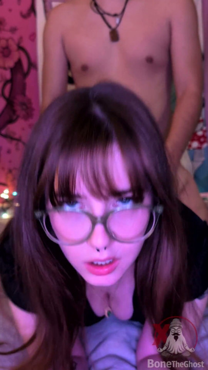 18 Cute Nerdy PAWG Is Horny Doggystyle and a Facial | Clip 1