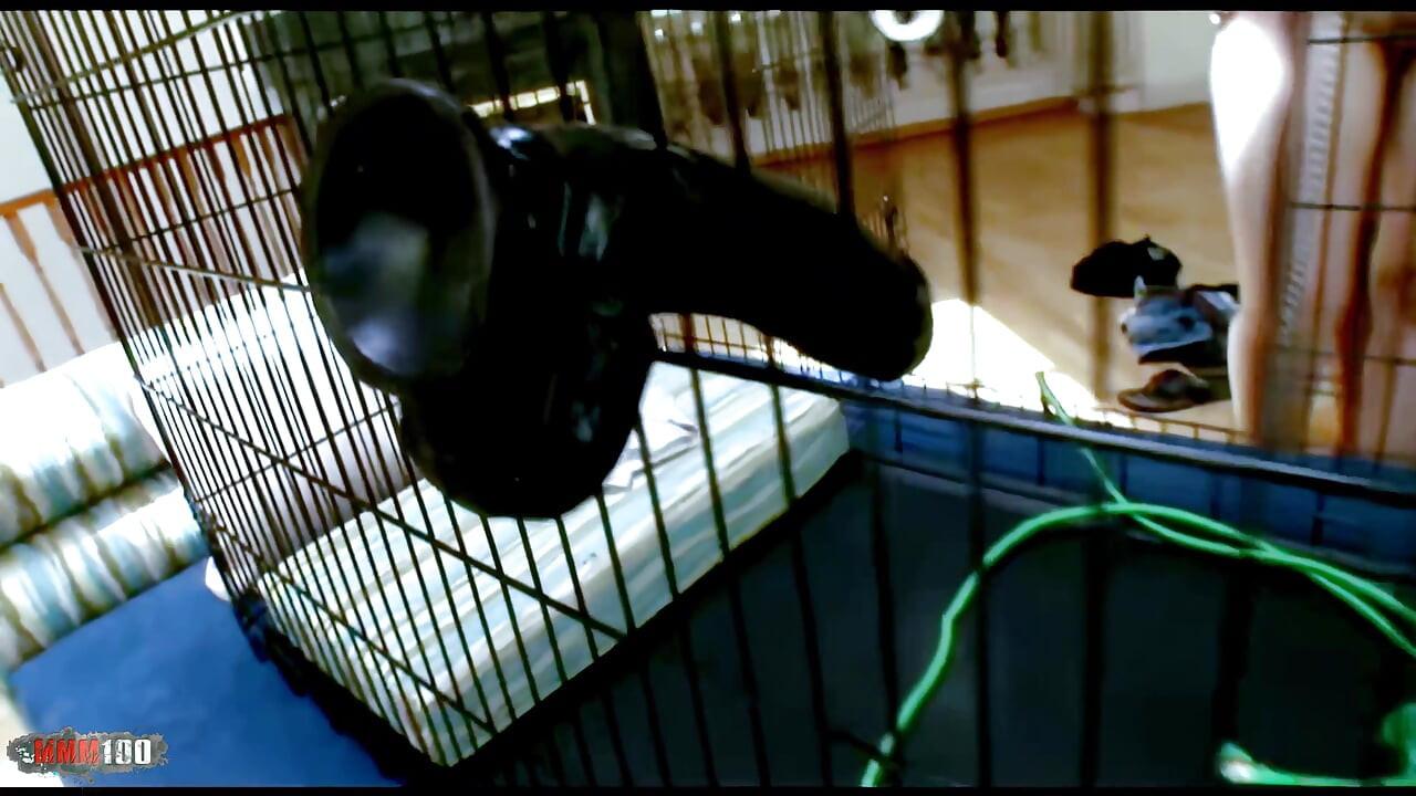 Mr Marcus: Kiara Marie Chubby Blonde Big Tits Fucked by Big Black Cock Mr Marcus in Cage Cumshot