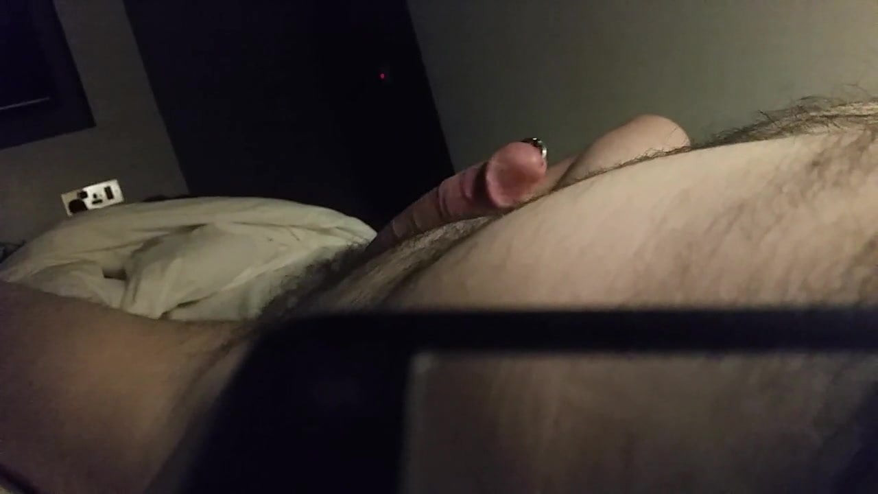 Hotel room masturbation