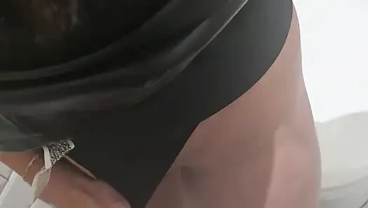 Ateşli amatör çift ile restoran banyosunda riskli gerçek seks