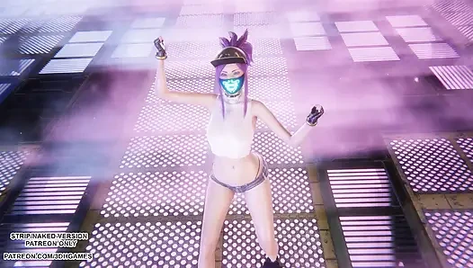 MMD Aespa - Armageddon - Akali Seksi Kpop Dance League of Legends Hentai Tanpa Sensor 4k 60FPS