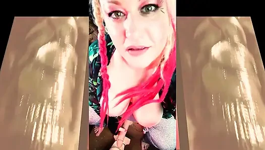 The cute mistress wants to watch you suck on your first BBC and gag on it