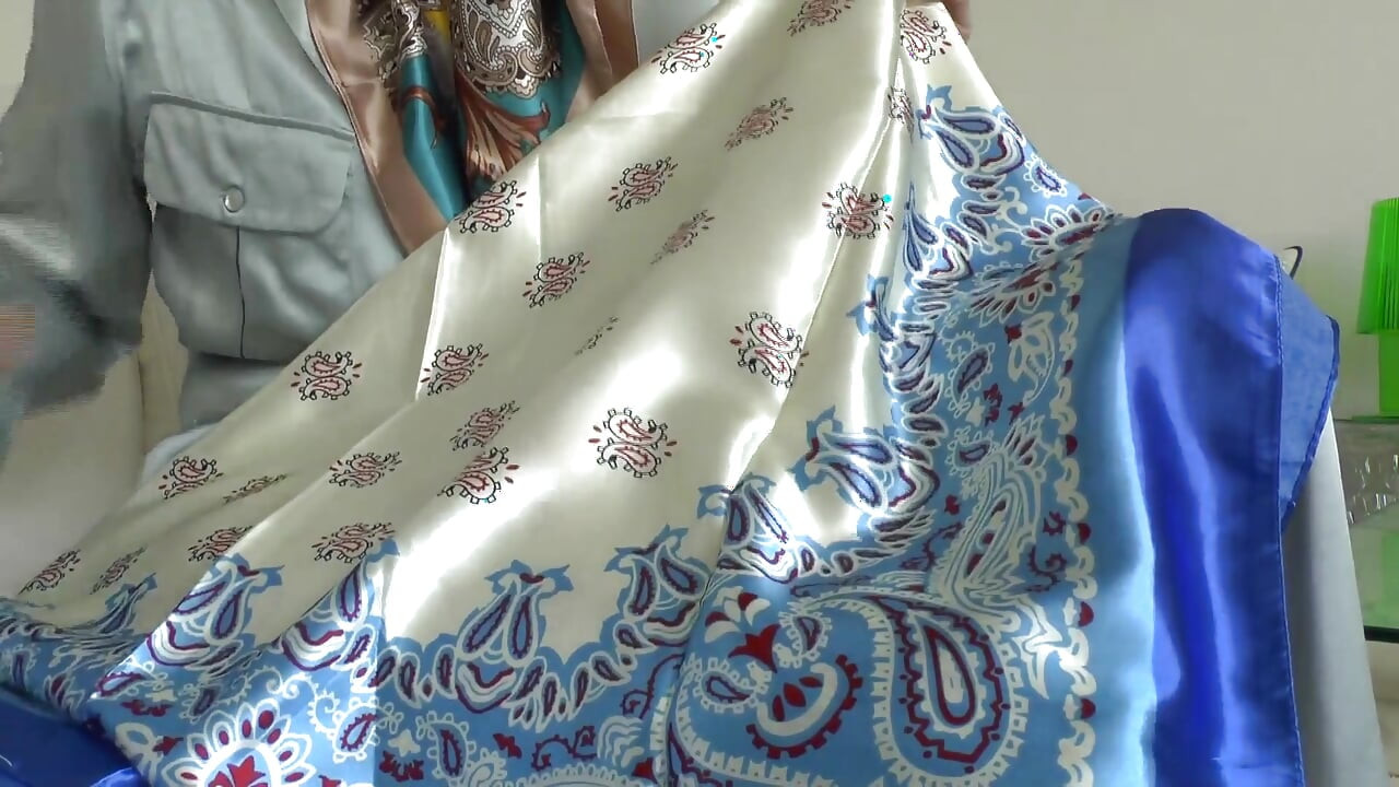 Your Step-stepmother’s New Satin Scarves Turn You on! Everything Is so Beautifully Shiny! Lady Victoria Valente