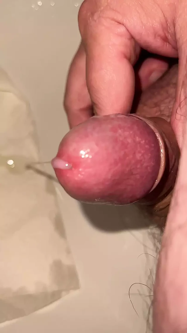 Slow motion big cum