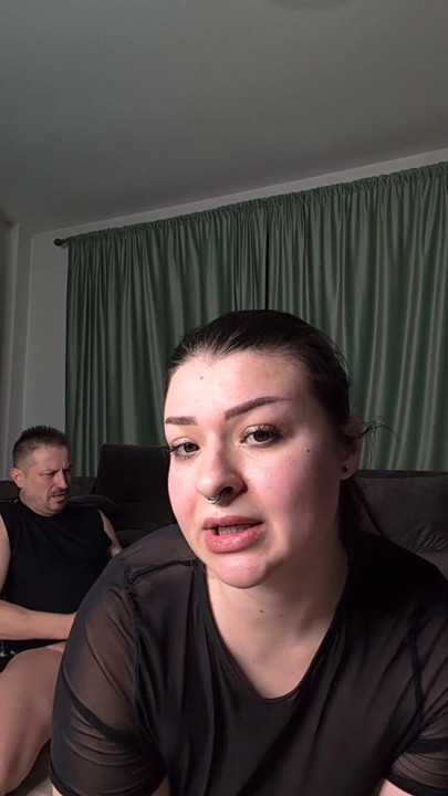 JOI in Romanian in Pantyhose with Slave, Ass Worship, Dirty Talk, Cuckold Talk | Clip 1