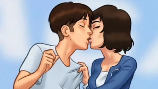 Summertime saga # 37 - eles foram pegos se beijando em público