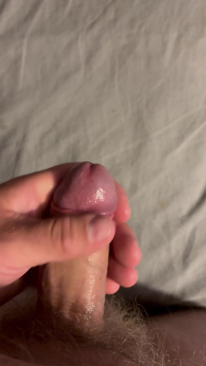 Lubing my cock, ready for toy