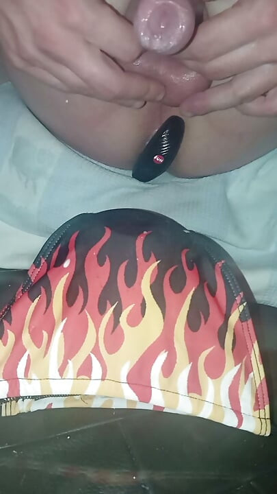 Firefighter with sperm hose