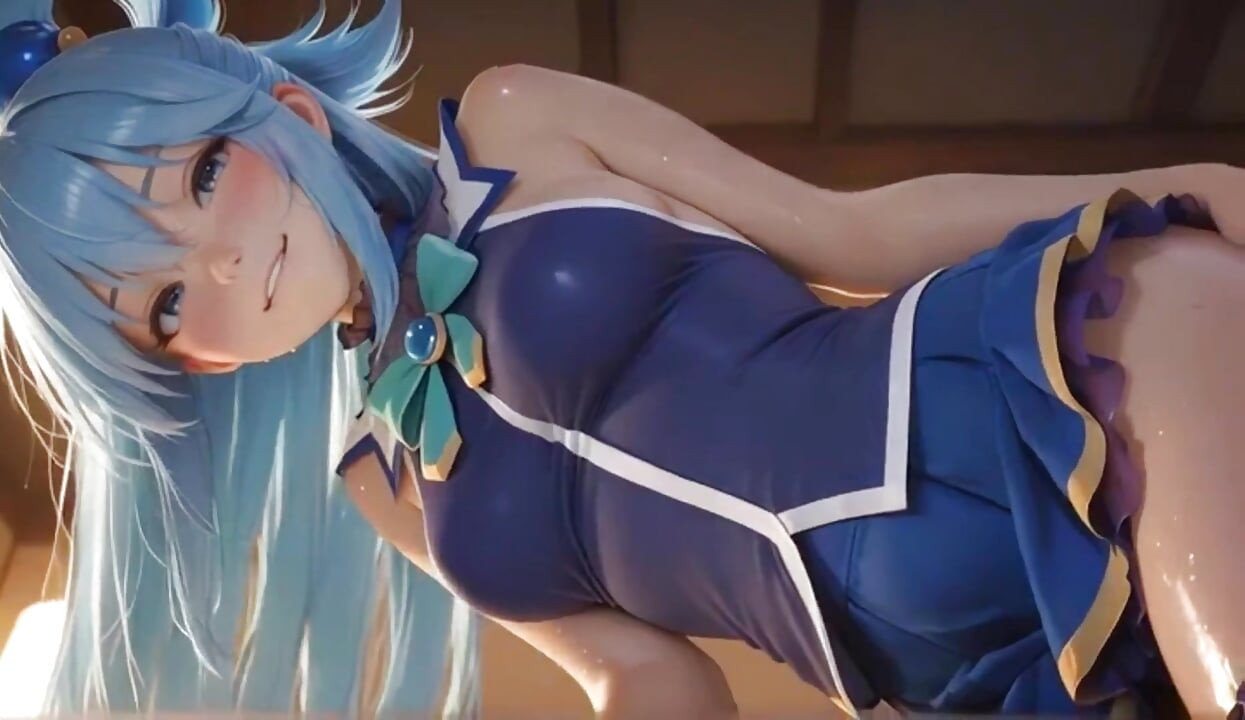 AI Waifus in hot Lingerie Micro Bikinis Shiny Skin SFW Compilation