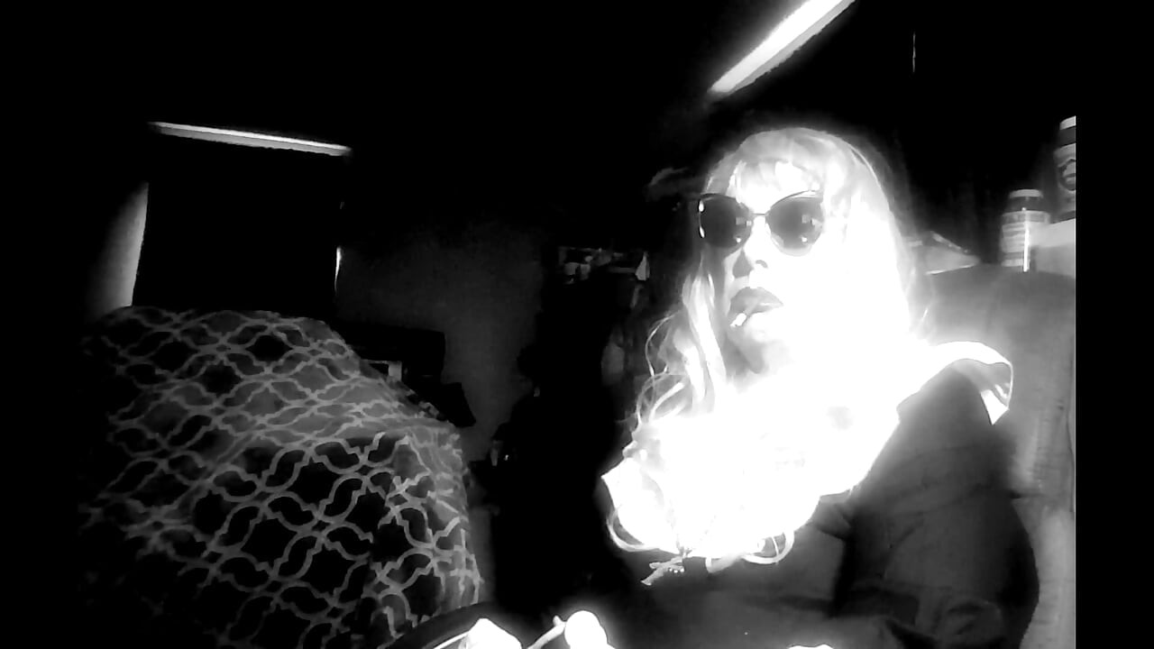 MATURE NUN LOVES TO JERK IT WHILE SMOKING VS120s AT HER COMPUTER DESK CD SISSY TG