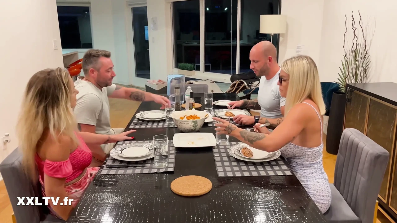Foursome with 2 Busty Blondes