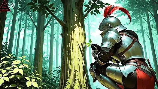 Voyeur Knight Watches Nymph Touch Her Wet Pussy. Then She Pulls Him In for Hard, Dripping Forest Fucking  ( AI Generated )