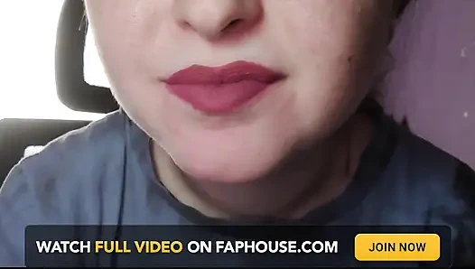 Губы и фетиш с губной помадой