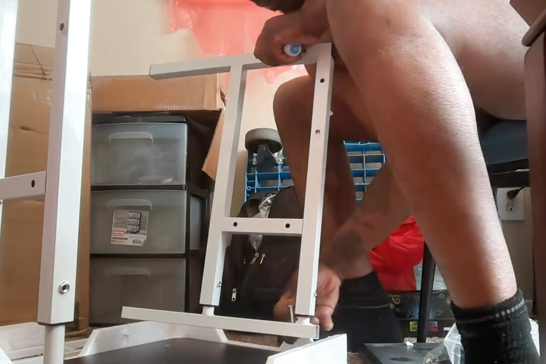 Nude table assembled with Cubby Da Porn Hubby