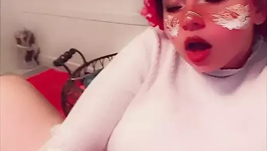 Soft core anime Angel girl plays with her pussy