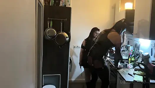 Kitchen Fisting Frenzy - Mature Sluts Stretched Wide Open