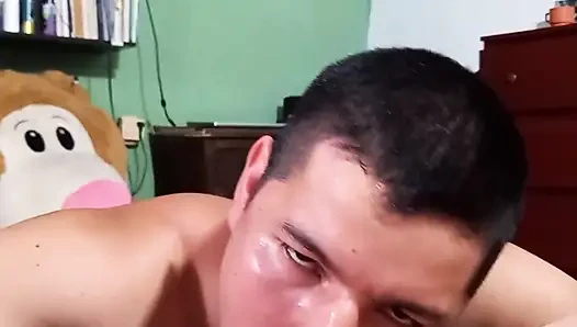 A stranger licks her pussy until she orgasms while talking on the phone with her husband.