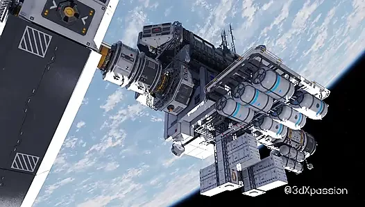 Nexus-3: На Моей Орбите. Соблазнительная Пышногрудая Блондинка Занимается Лучшим Сексом На Космической Станции