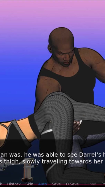 Momento épico de "Un dueto de amor y lujuria de una pareja # 2 - Nate fue al gimnasio, donde Darral la ayudó"