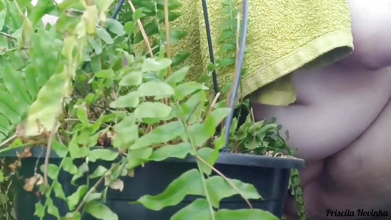 Stepmom makes video for stepson's friend teaching gardening part 01