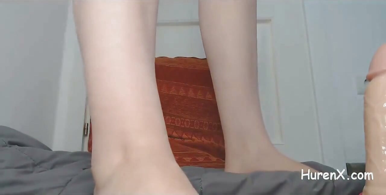 Big Dildo in Ass After Pussy