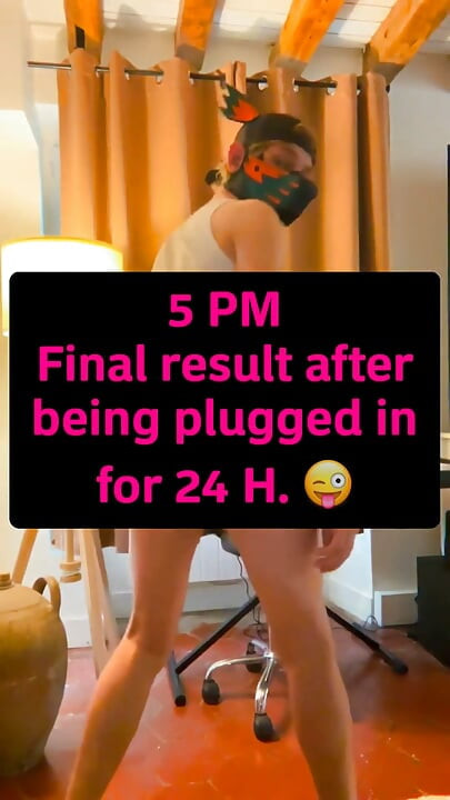 My Anal Cunt Being Plugged for 24h - Part 3 Final