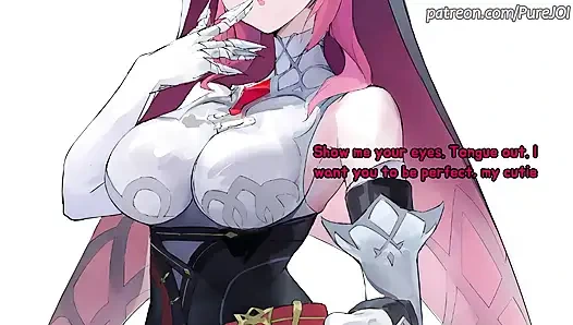 Rosaria from Genshin Impact makes your cock suffer (Edging JOI)