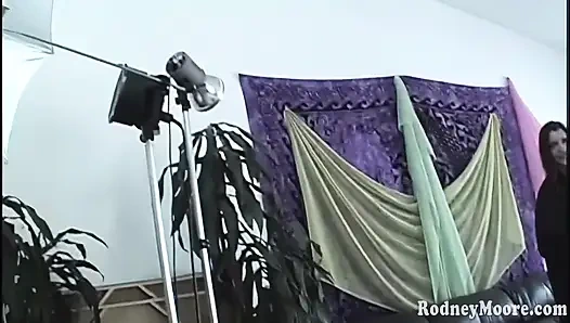 Super hairy French maid gets a facial