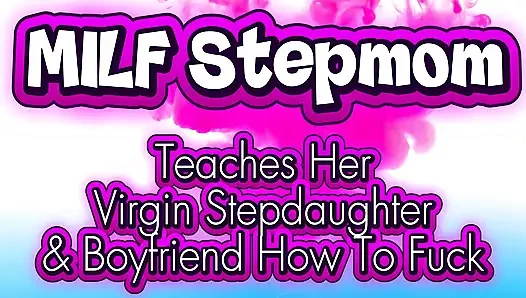 Üvey anne bakire üvey üvey kızını ve bakire erkek arkadaşını sikiyor