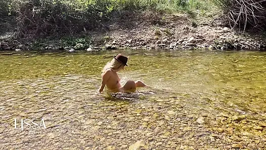 Double Deflation Double Masturbation Outdoors