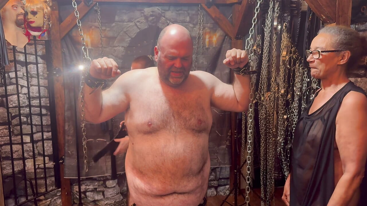 Part 2:- Domina Satana punishes Booboo in a CBT clamp with BlackBerryMILF